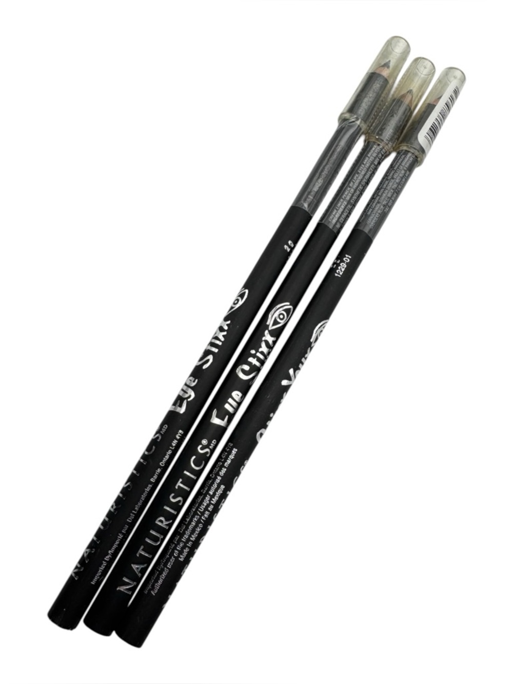 Naturistics Eye Stixx Creme Liner Pencil Black 1229-01 Lot of 3 New 2g‎